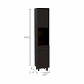 Elegant Tall Black Pantry Cabinet