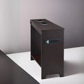 Compact Charging Side Table - Nightstand with Storage, Dual Power Outlets & USB Ports