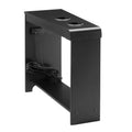 Compact Charging Side Table - Nightstand with Storage, Dual Power Outlets & USB Ports