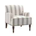 Contemporary Striped Armchairs
