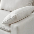 Chaise-Style L-Shaped Linen Sectional Sofa