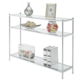 Royal Crest 3-Tier Glass Console Table by Convenience Concepts