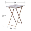 SEI Furniture Hinding Collapsible Tray Table