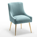 SEYNAR Set of 4 Modern Glam Boucle Velvet Dining or Vanity Chairs with Rear Handle