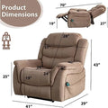 Power Lift Recliner Chair for Seniors - Lay Flat Design with Massage and Heat Features