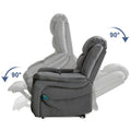Power Lift Recliner Chair for Seniors - Lay Flat Design with Massage and Heat Features