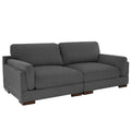 Contemporary 90-Inch Deep Seat Corduroy Loveseat