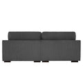 Contemporary 90-Inch Deep Seat Corduroy Loveseat