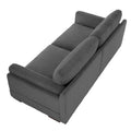 Contemporary 90-Inch Deep Seat Corduroy Loveseat
