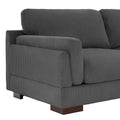 Contemporary 90-Inch Deep Seat Corduroy Loveseat