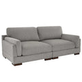 Contemporary 90-Inch Deep Seat Corduroy Loveseat