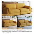 Contemporary 90-Inch Deep Seat Corduroy Loveseat