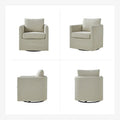 Erkenbald Contemporary 360-Degree Swivel Chair with Removable Slipcover by HULALA HOME