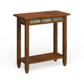 Leick Home Rustic Slate Side Table Featuring USB-C Charging Port