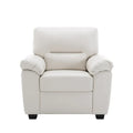 Modern Fort Faux Leather Accent Chairs for Living Room Upholstery