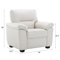 Modern Fort Faux Leather Accent Chairs for Living Room Upholstery
