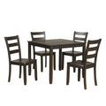 Denhour DH Basic Traditional Solid Wood 5-Piece Dining Set