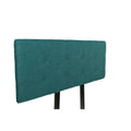 MJL Furniture Ali Key Largo Teal Upholstered Headboard with Button Tufting