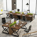 Executive Desk – Large Modern Office Workstation with Thick Wood Top
