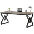 Executive Desk – Large Modern Office Workstation with Thick Wood Top
