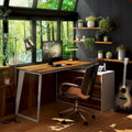 54.3-Inch Corner Computer Desk for Home Office with Drawers and Cabinet