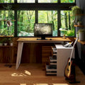 Modern L-Shaped Desk with Storage Cabinet & Drawers