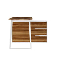 54.3-Inch Corner Computer Desk for Home Office with Drawers and Cabinet