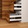54.3-Inch Corner Computer Desk for Home Office with Drawers and Cabinet