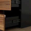 54.3-Inch Corner Computer Desk for Home Office with Drawers and Cabinet