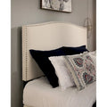 Newport Upholstered Headboard Featuring Nailhead Accents
