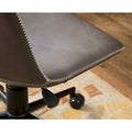 Roundhill Furniture Cesena 360° Swivel Office Chair with Faux Leather and Air Lift