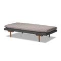 Marit Upholstered Wood Daybed in Mid-Century Modern Style