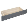Queen/Full Size Linen Upholstered Platform Bed with 2 Storage Drawers and Trundle