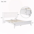 Solid Wood Full-Size Platform Bed