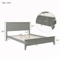 Solid Wood Full-Size Platform Bed