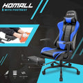 Ergonomic Gaming Chair with Footrest - Ideal for Desk Use