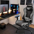 Ergonomic Gaming Chair with Footrest - Ideal for Desk Use