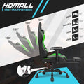 Ergonomic Gaming Chair with Footrest - Ideal for Desk Use