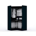 Mulberry 2.0 Contemporary Corner Wardrobe with Dual Hanging Rods