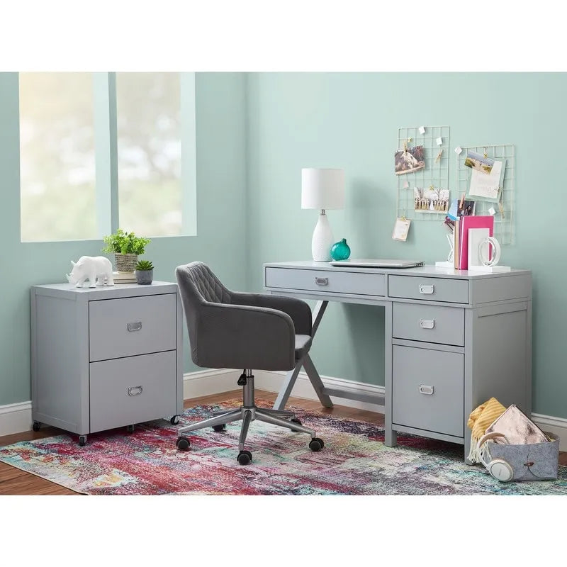 Linon Poppy Side Storage Writing Desk