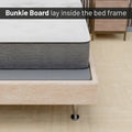 ONETAN 1.5-Inch Split Bunkie Board for Mattress Support - Fully Assembled, Enhanced Comfort, Gray