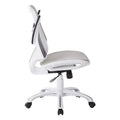 Riley Ergonomic Office Chair with White Mesh Seat and Backrest