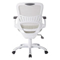 Riley Ergonomic Office Chair with White Mesh Seat and Backrest