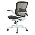 Riley Ergonomic Office Chair with White Mesh Seat and Backrest