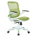 Riley Ergonomic Office Chair with White Mesh Seat and Backrest
