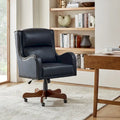 HULALA HOME Pete Adjustable Height Faux Leather Swivel Executive Chair with Tilt Mechanism