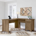 Bush Furniture Salinas 60-Inch L-Shaped Desk with Drawers and Storage Solutions