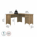 Bush Furniture Salinas 60-Inch L-Shaped Desk with Drawers and Storage Solutions