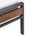 Aabira Low Profile Metal Platform Bed with Wooden Finish Panels by iNSPIRE Q Classic