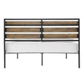 Aabira Low Profile Metal Platform Bed with Wooden Finish Panels by iNSPIRE Q Classic